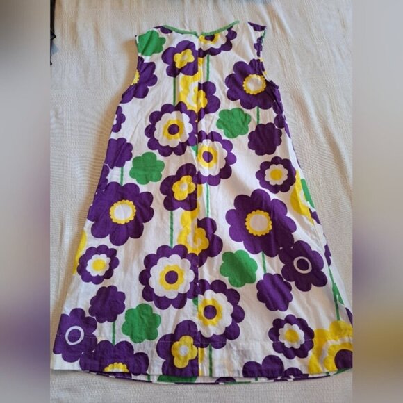 Mini Boden girls 11-12 years floral sleeveless dress, fully lined EUC - Picture 3 of 4